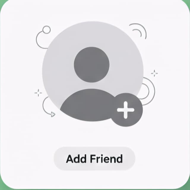 Add friend interface with user connections.